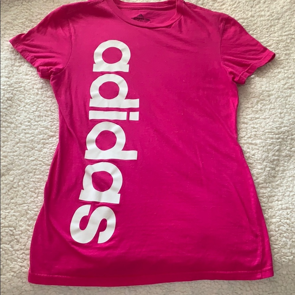 Pink adidas shirt